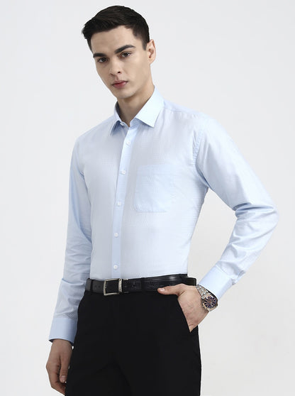 Light Green Solid Regular Fit Formal Shirt | JadeBlue