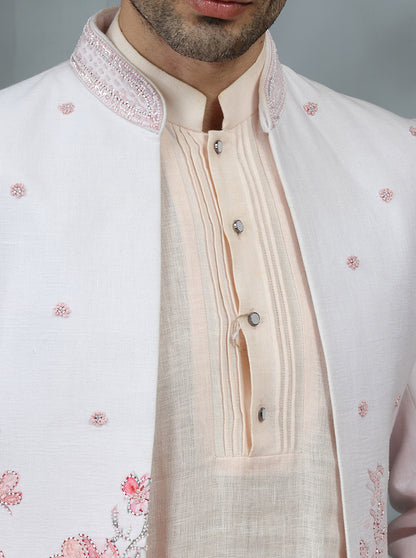 Pink Printed Indowestern | TULA