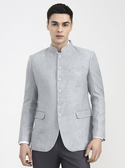 Grey Solid Jodhpuri | Wyre