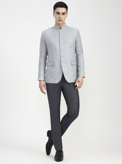 Grey Solid Jodhpuri | Wyre