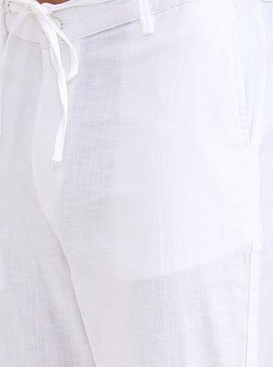 White Solid Regular Fit Track Pant | JadeBlue