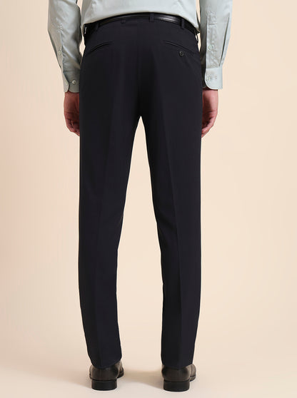 Grey Solid Slim Fit Formal Trouser | JB Studio