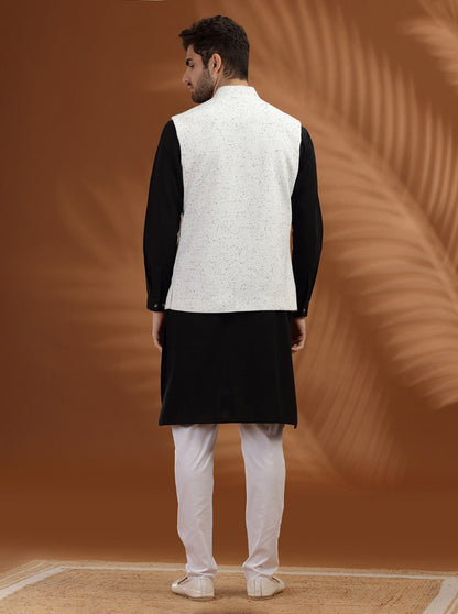 White Solid Waistcoat | Greenfibre