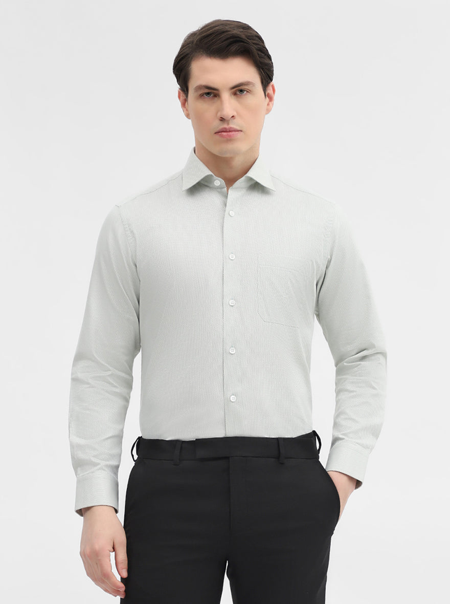 Pista Solid Slim Fit Formal Shirt | Metal