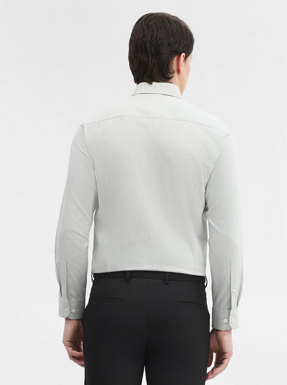Pista Solid Slim Fit Formal Shirt | Metal