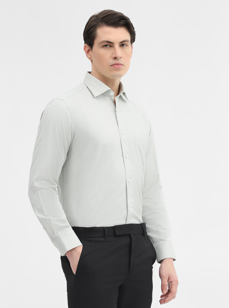 Pista Solid Slim Fit Formal Shirt | Metal