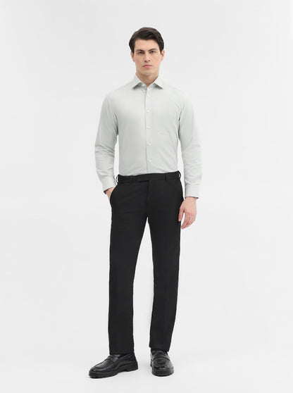 Pista Solid Slim Fit Formal Shirt | Metal