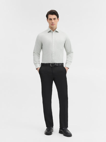 Pista Solid Slim Fit Formal Shirt | Metal