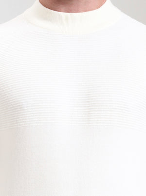 Cream Solid Slim Fit T-Shirt | JadeBlue