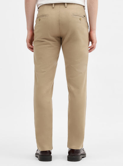 Camel Solid Uno Fit Casual Trouser | JadeBlue