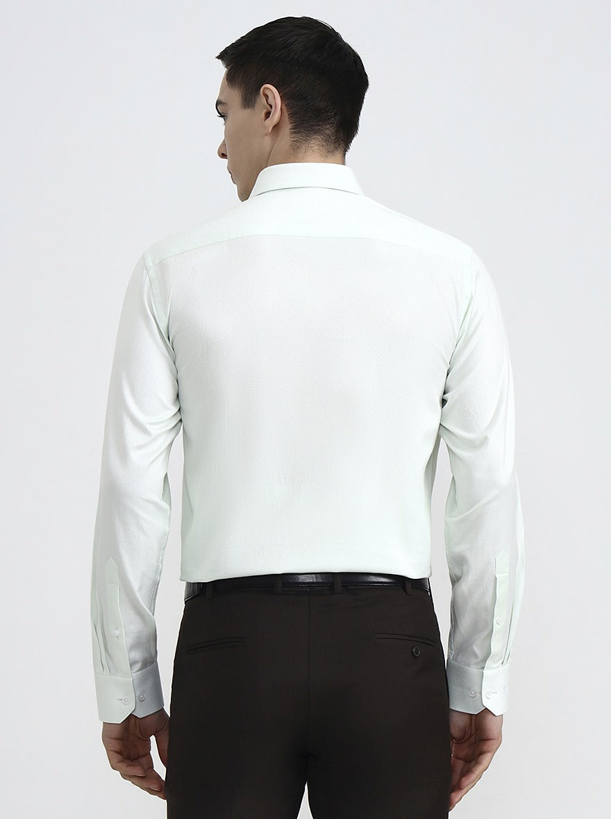 Mint Solid Regular Fit Formal Shirt | JadeBlue