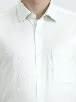 Mint Solid Regular Fit Formal Shirt | JadeBlue