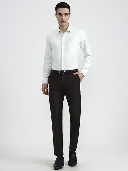 Mint Solid Regular Fit Formal Shirt | JadeBlue