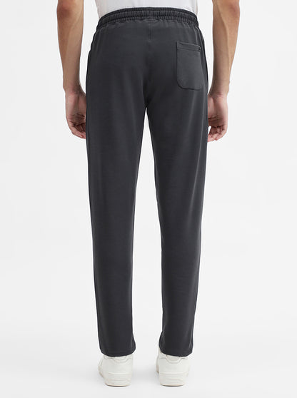 Charcoal Grey Striped Slim Fit Track Pant | JadeBlue