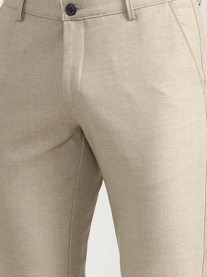 Fawn Solid Slim Fit Club Wear Trouser | Wyre