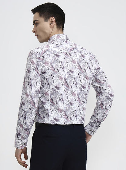 Multicolor Printed Slim Fit Party Wear Shirt | Wyre