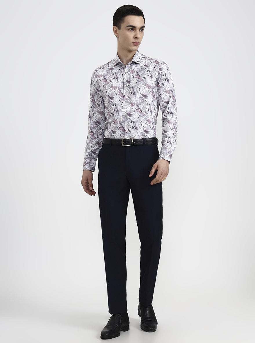 Multicolor Printed Slim Fit Party Wear Shirt | Wyre
