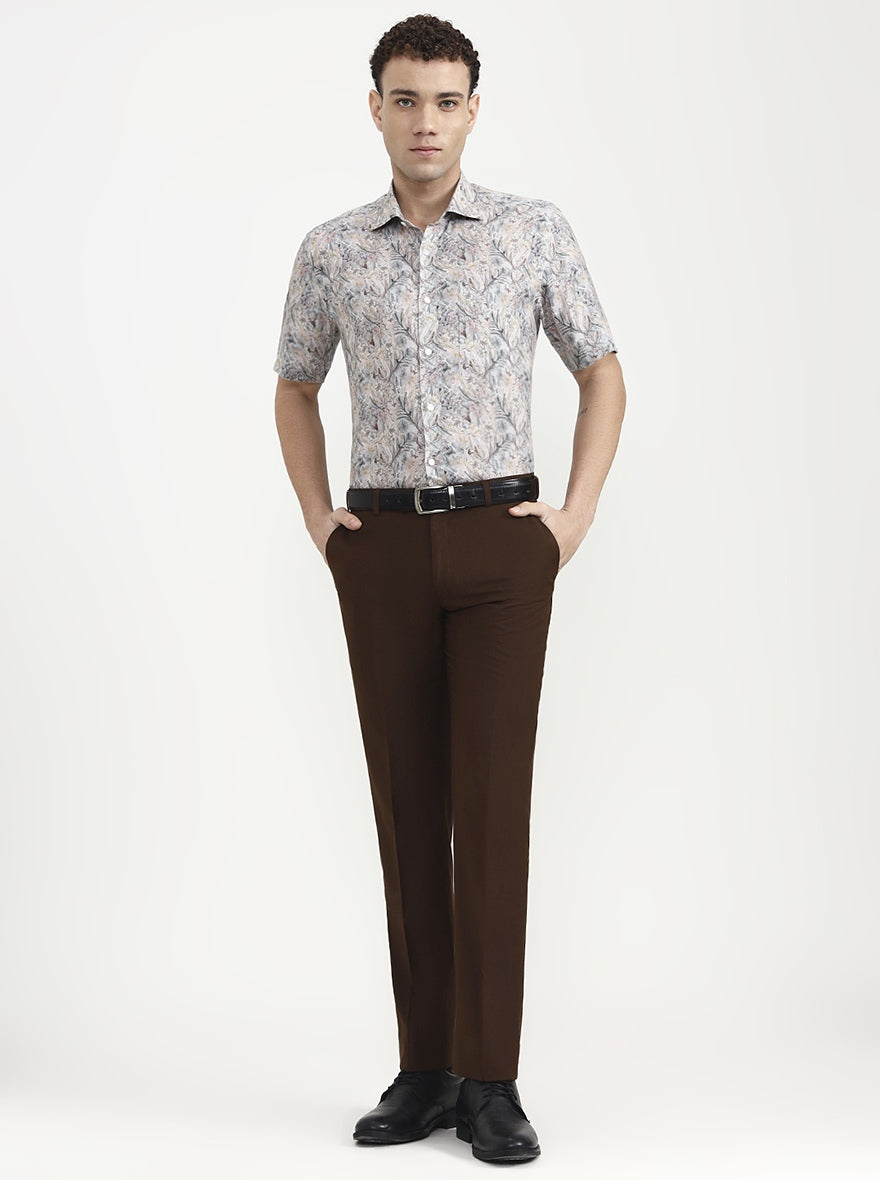 MultiColor Printed Slim Fit Formal Shirt | JadeBlue Super Luxe