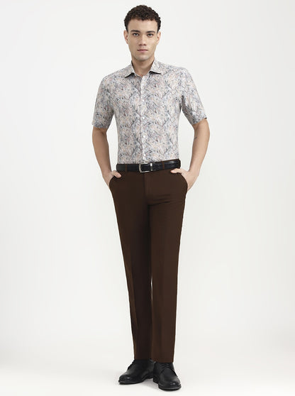 MultiColor Printed Slim Fit Formal Shirt | JadeBlue Super Luxe