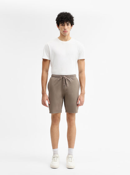 Mouse Solid Slim Fit Shorts | JadeBlue