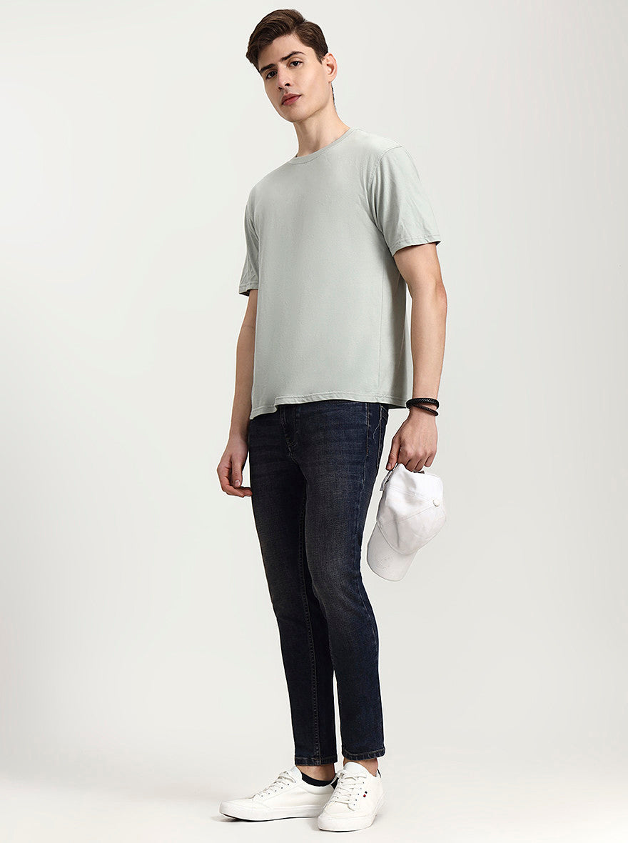 Vintage Blue Washed Rider Fit Jeans | JadeBlue