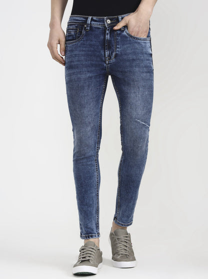 Blue Washed Rider Fit Jeans | JadeBlue