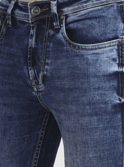 Blue Washed Rider Fit Jeans | JadeBlue
