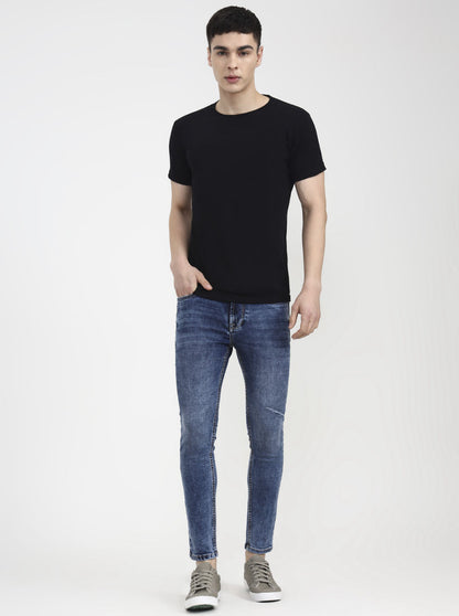 Blue Washed Rider Fit Jeans | JadeBlue
