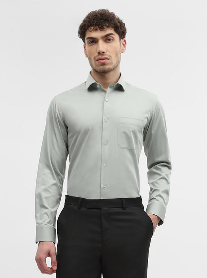 Pista Solid Slim Fit Formal Shirt | Greenfibre
