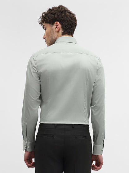 Pista Solid Slim Fit Formal Shirt | Greenfibre