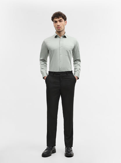 Pista Solid Slim Fit Formal Shirt | Greenfibre