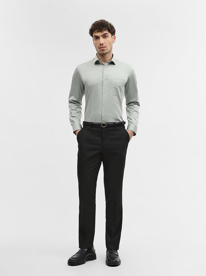 Pista Solid Slim Fit Formal Shirt | Greenfibre