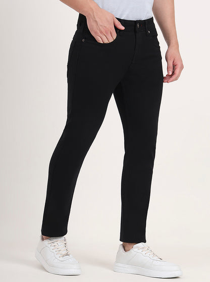 Black Washed Slim Fit Jeans | Greenfibre