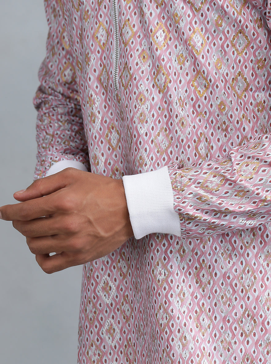 Dull Red Printed Kurta | The Kurta Company