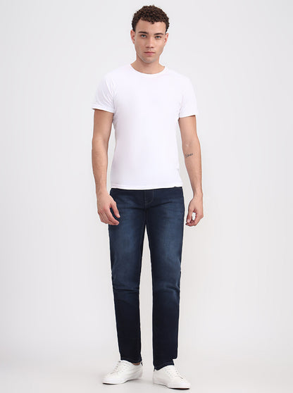 Mid Blue Washed Slim Fit Jeans | JadeBlue
