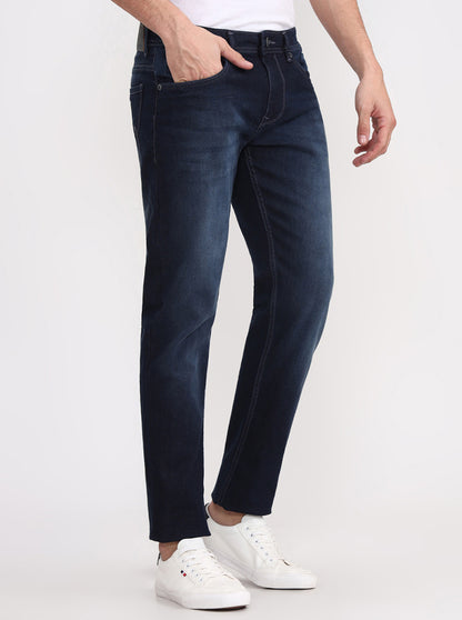 Mid Blue Washed Slim Fit Jeans | JadeBlue