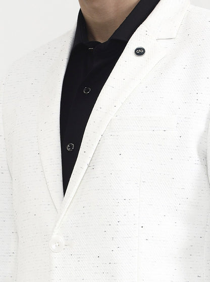 White Solid  Blazer | Wyre
