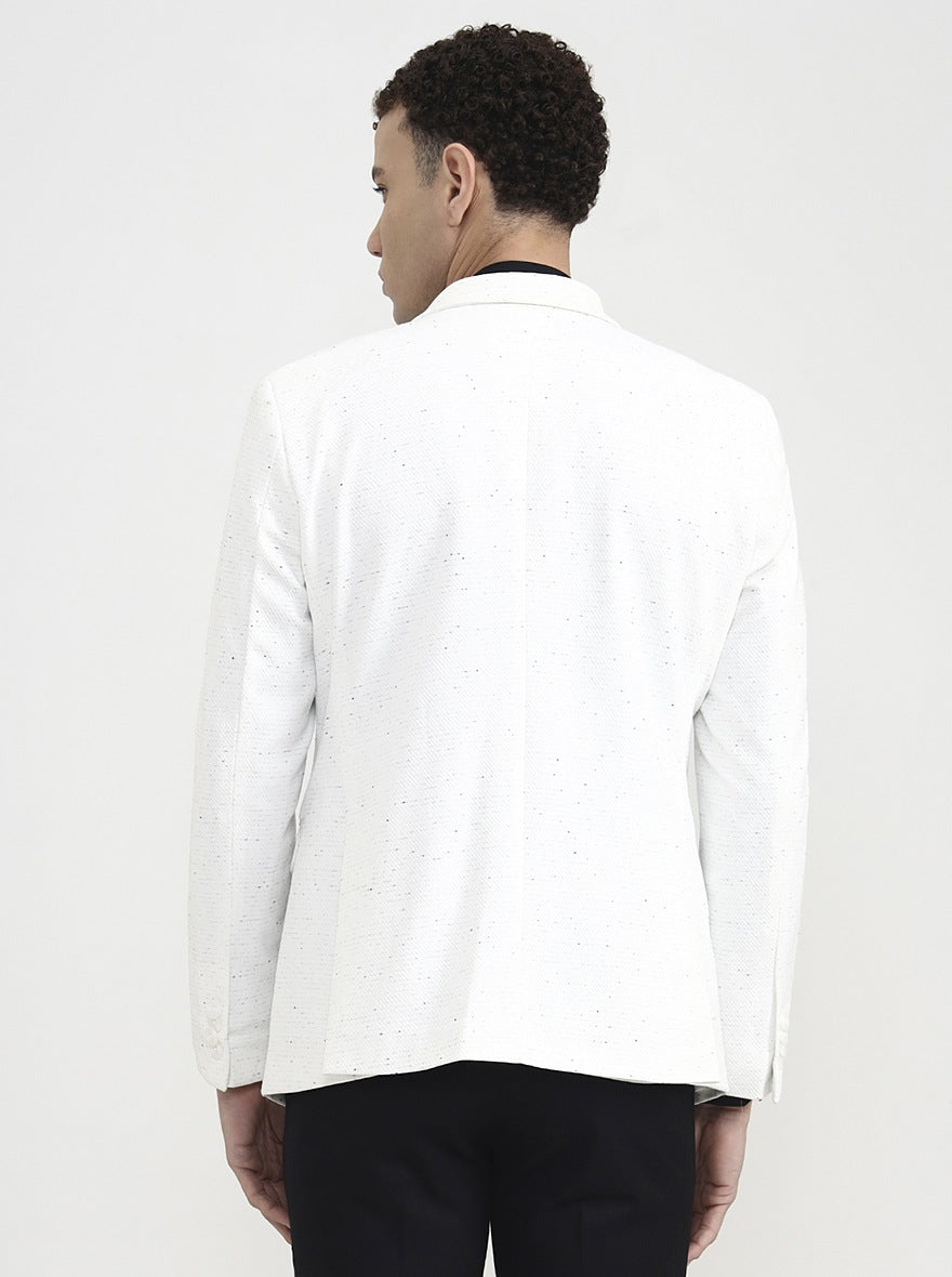 White Solid  Blazer | Wyre