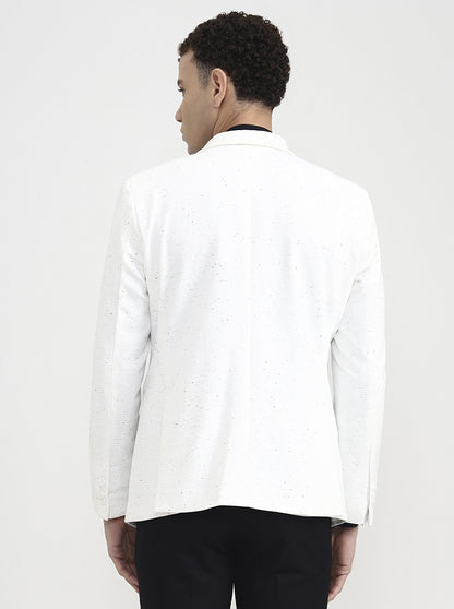 White Solid  Blazer | Wyre