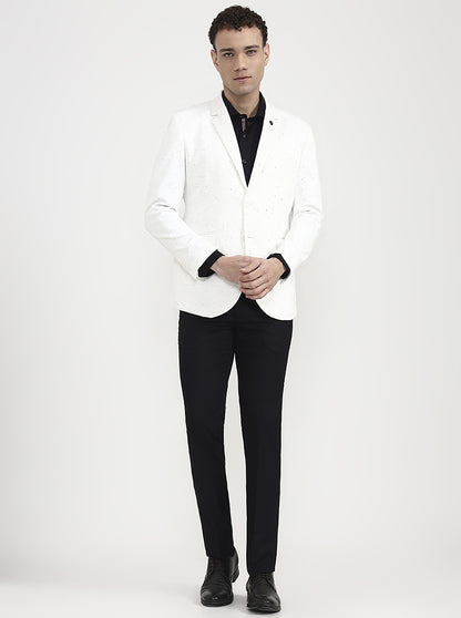 White Solid  Blazer | Wyre