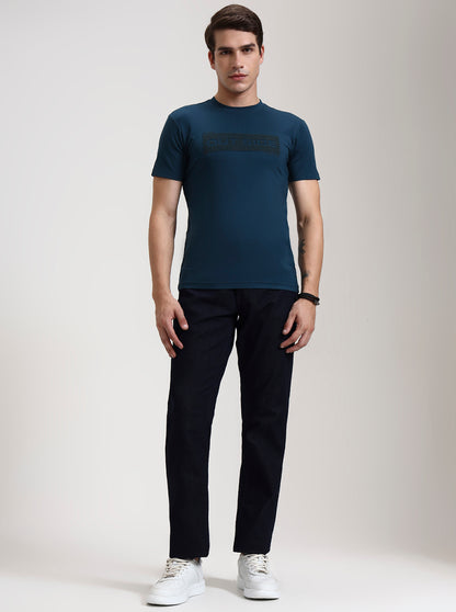 Raw Blue Solid Tailored Fit Jeans | JadeBlue