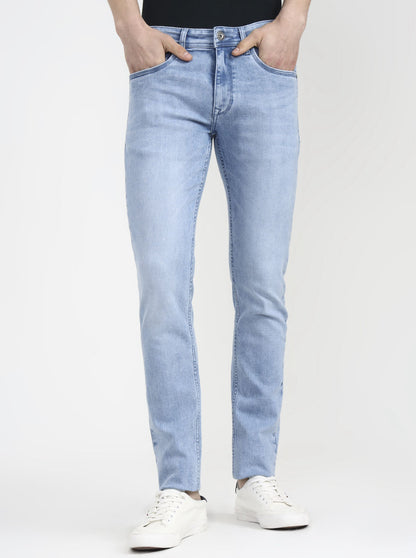 Light Blue Washed Slim Fit Jeans | JadeBlue