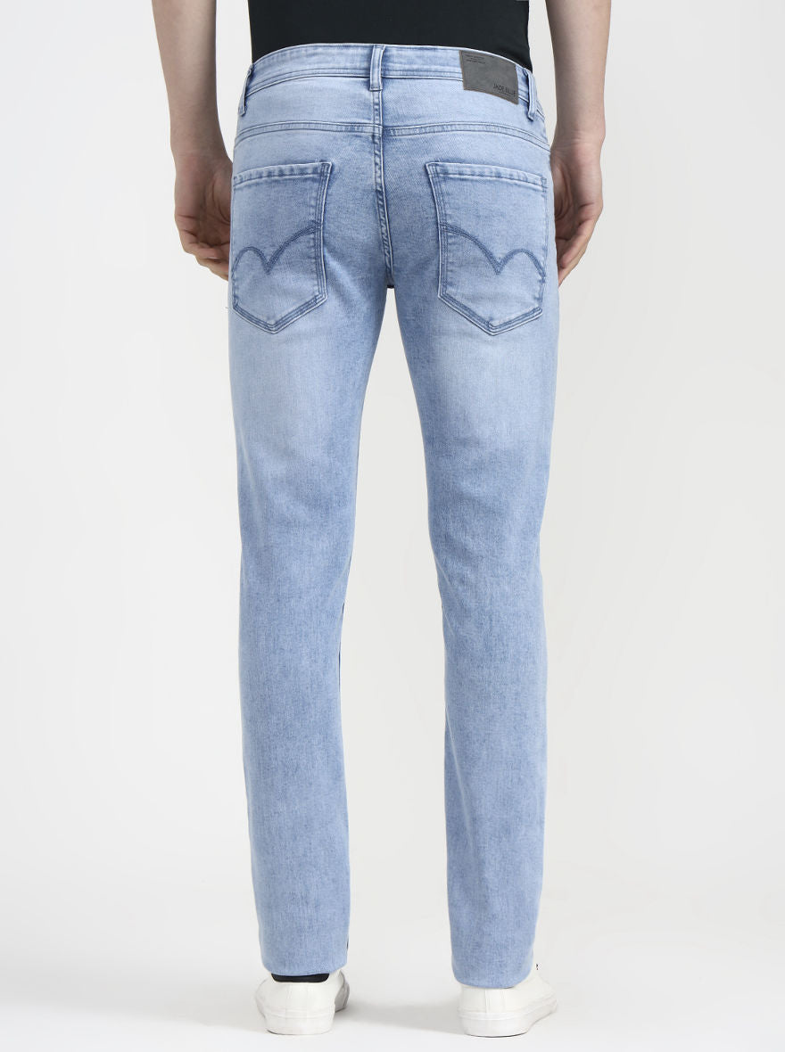Light Blue Washed Slim Fit Jeans | JadeBlue