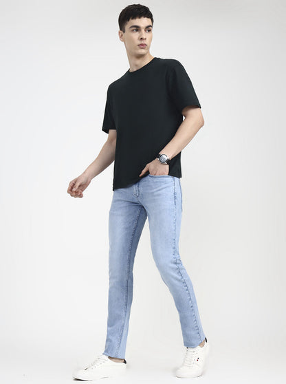 Light Blue Washed Slim Fit Jeans | JadeBlue
