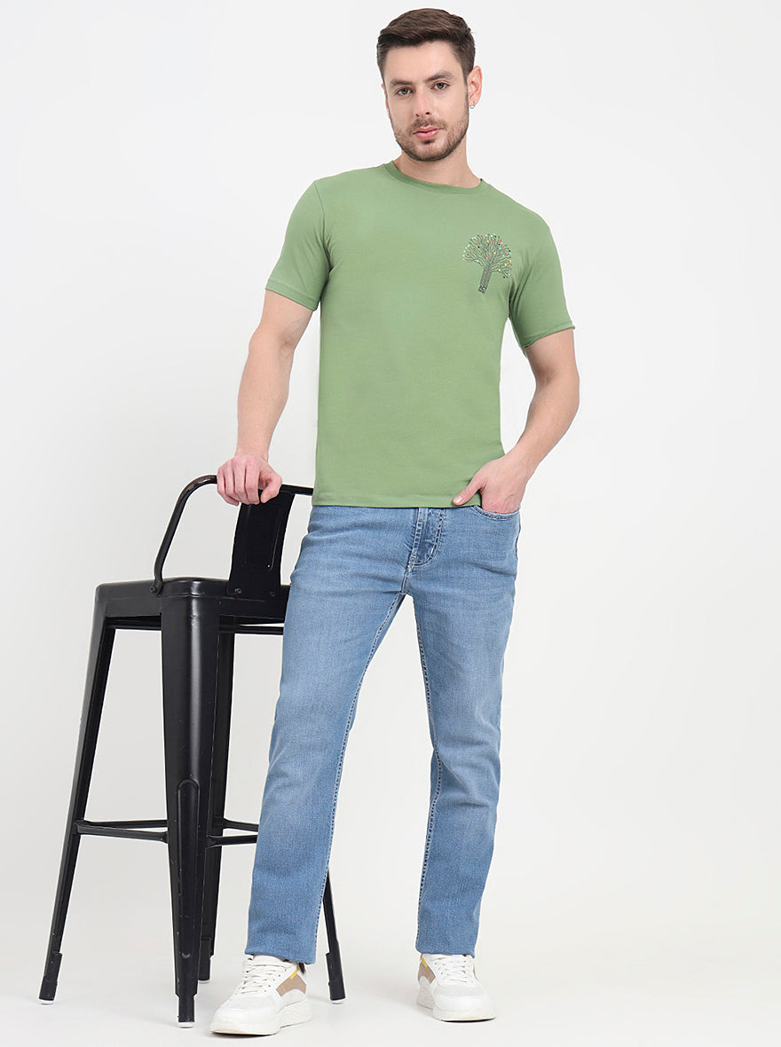 Rivera Blue Washed Straight Fit Jeans | JadeBlue