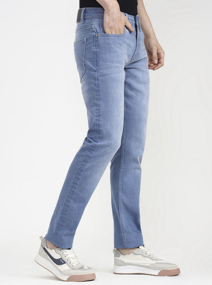 Indigo Blue Washed Slim Fit Jeans | JadeBlue