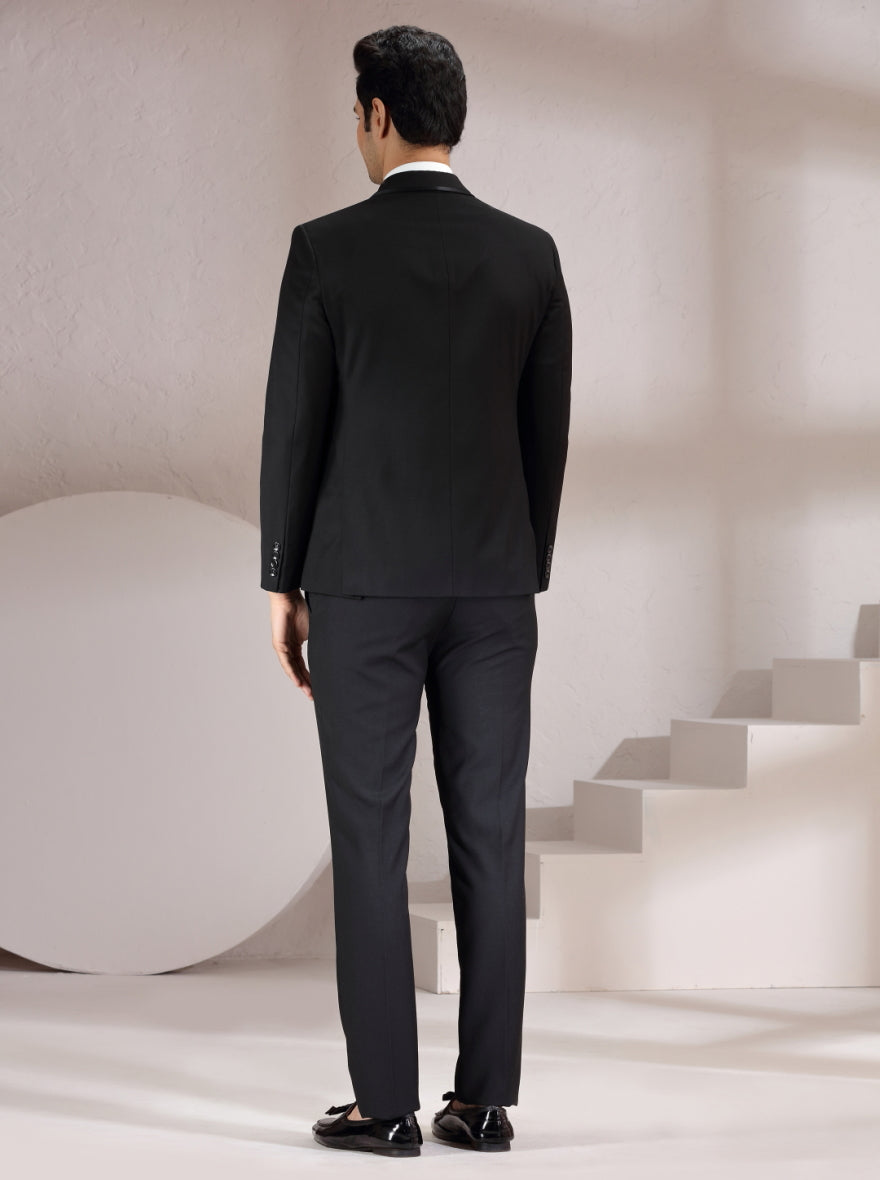 Black Printed Suit | JadeBlue