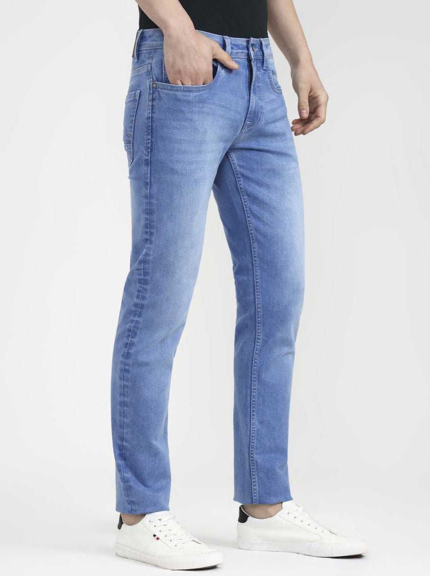 River Indingo Blue Washed Slim Fit Jeans | JadeBlue