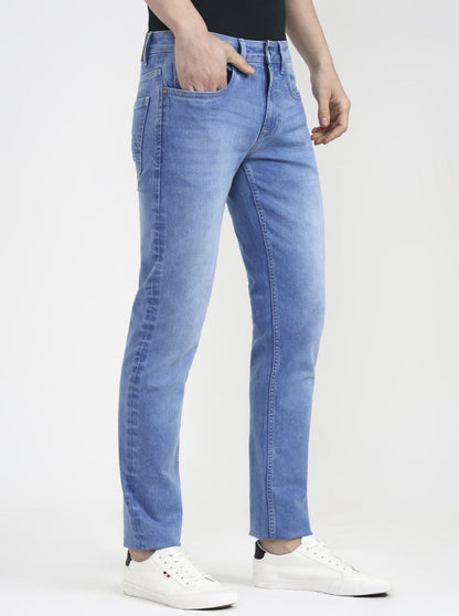 River Indingo Blue Washed Slim Fit Jeans | JadeBlue