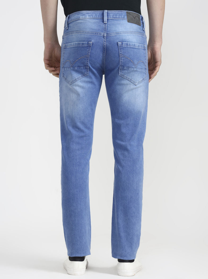 River Indingo Blue Washed Slim Fit Jeans | JadeBlue